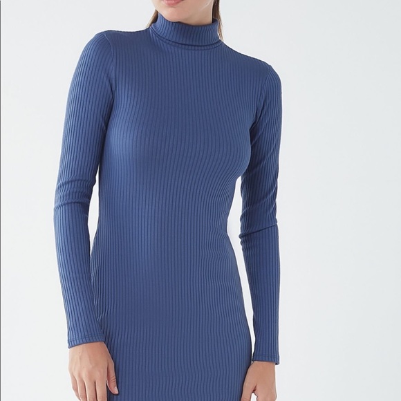 Urban Outfitters Blue Gigi Turtleneck Mini Dress - Picture 4 of 6
